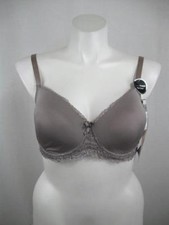 Delta Burke Size 40DD Grotto Floral Lace Band Molded Cup Polyester Bra Style2344