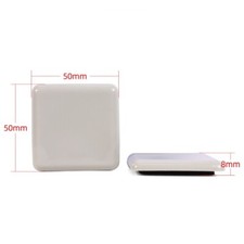12Pcs Furniture Sliders, 50mm Plastic Self-adhesive Square Sliding Pads
