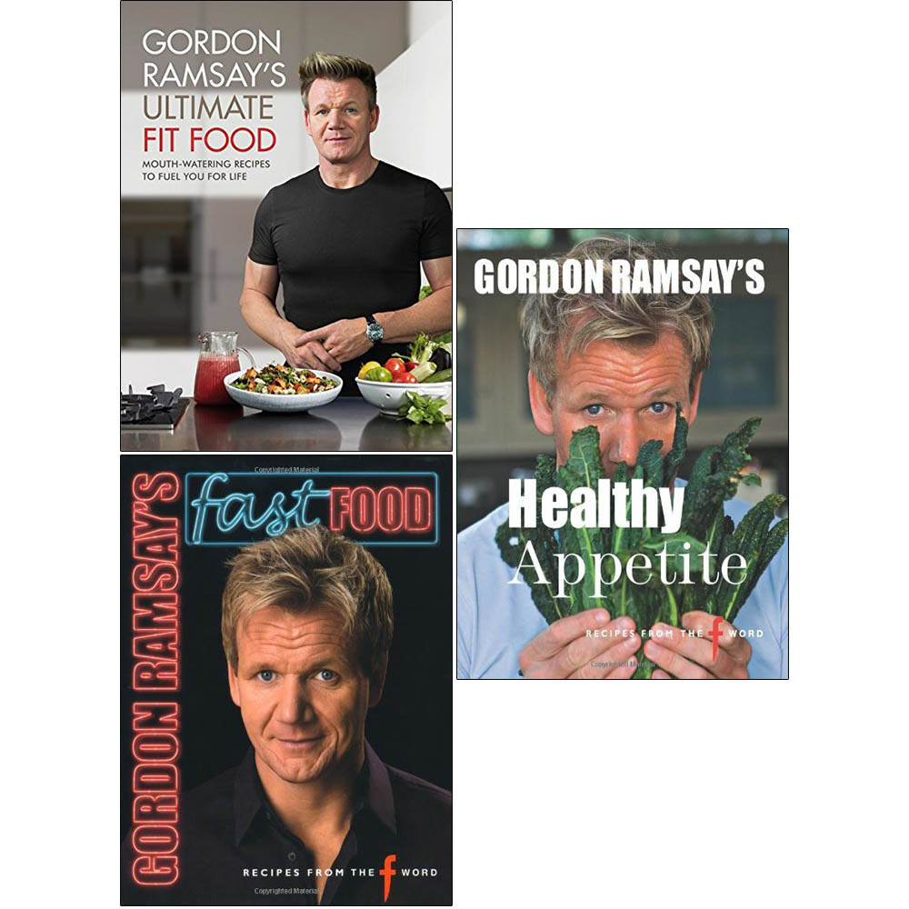 Gordon Ramsay Cookbook 3 Books Collection Set Hardback NEW