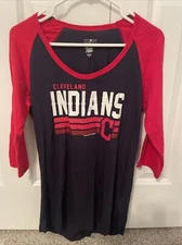 Cleveland Indians 3/4 Sleeve Shirt Size Medium Women’s Campus Lifestyles