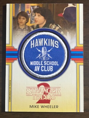 2019 Topps Stranger Things 2 #CP-MAV Mike Wheeler AV Club Patch