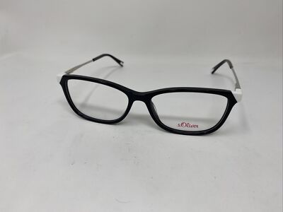 S.OLIVER EYEWEAR MOD 93493 600 BLACK SILVER 54/16/140 618 FLEX HINGE EF81