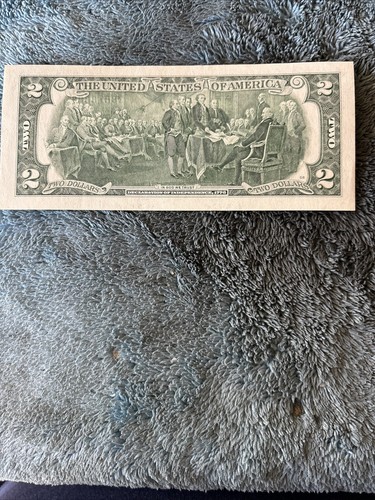 2 dollar bill fancy serial number Six Of A Kind 8s - Picture 2 of 2