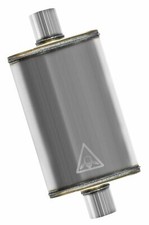 2.5 Center Inlet Center Outlet Single Chamber Universal Exhaust Muffler