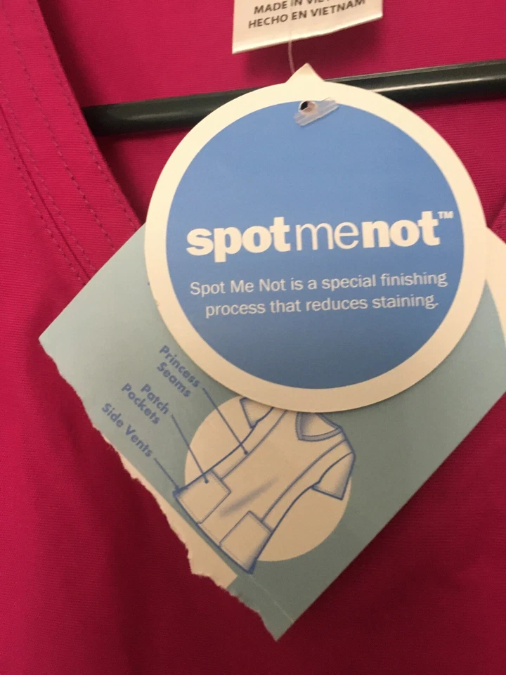 Blusa Médica Simply Basic Para Mujer Rosa Enfermera Médica Una Pieza Talla XS Foto 3 de 4