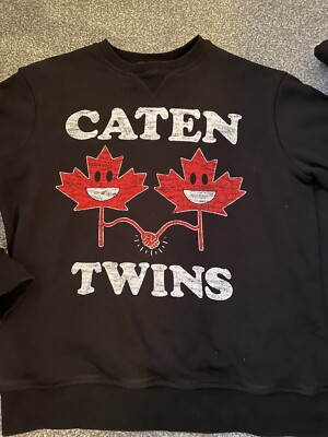 DSQUARED 2 SCHWARZES SWEATSHIRT FÜR JUNGEN AB 14 JAHREN CATEN TWINS