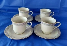 Designer Creations Royal Egyptian Shell Tea/Coffee Cups & Saucers Set Of 4