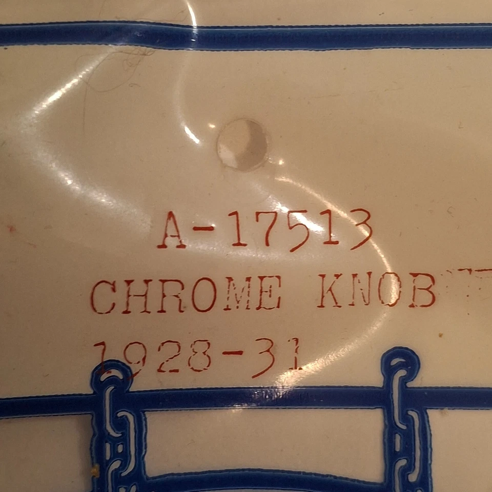 Perilla limpiaparabrisas cromada Ford Modelo A 1928-32 A-17513 Foto 3 de 4