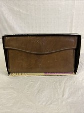 Vintage ROLFS Retriever Clutch Nostalgia Brown Cowhide Leather Wallet USA SEE