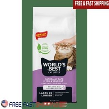 Flushable Lavender Scented Cat Litter 99 Dust Free Clumping Natural 28 Lb New