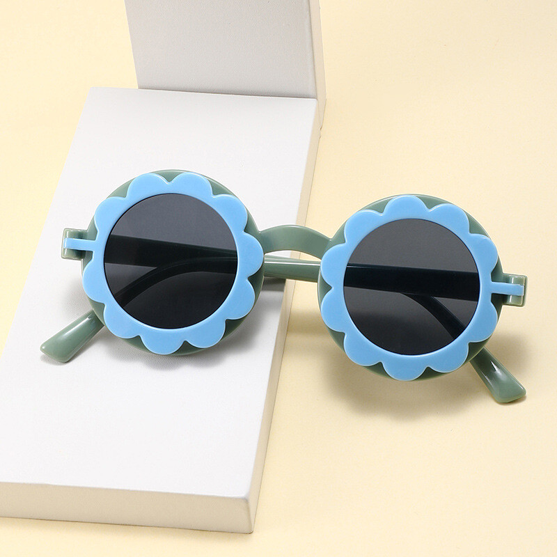 Kids Cute Flower Sunglasses Color Girls Boys Baby Children Toddler