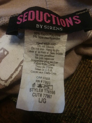 Deductions By Sirens Top. Tan With Holes As Styles. Tan With White Words. HAS... - Picture 5 of 5