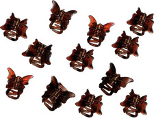 12 Mini Butterfly Hair Claw Clips Set - Cute Hair Accessories for Women