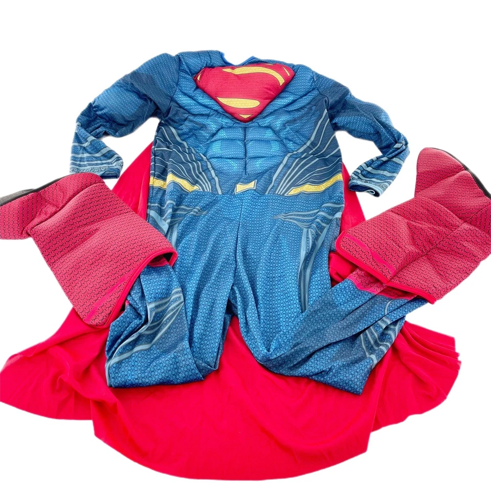 Disfraz de Superhéroe Niños Superman Músculos Grande 2 Piezas Halloween Capa Niño b Foto 2 de 4