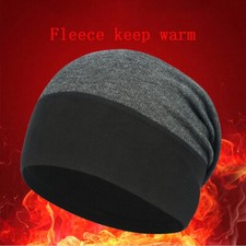 Winter Beanie Hat Windproof Ski Warm Soft Skull Cap for Running Hiking Climbing