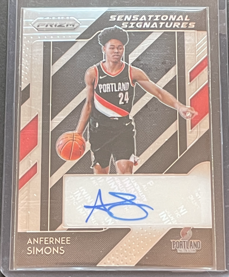 NBAカード anfernee simons RC auto-