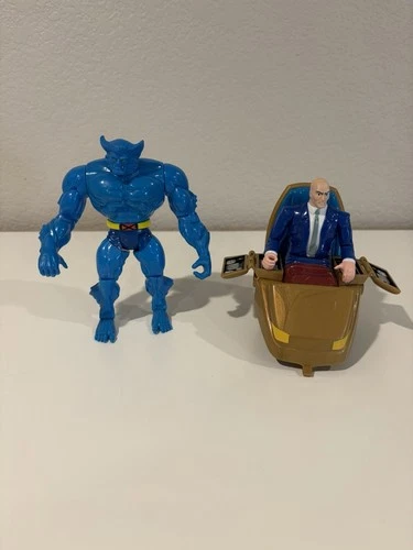 Toybiz Marvel: The X-Men 5" Action Figure Vintage Toy Biz 1994 Lot Beast &Xavier