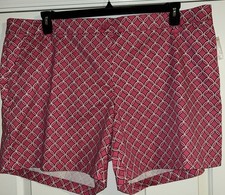 Crown & Ivy Pink W/ Nay & White Print ShortsSize 24W NWT MSRP: $49.50