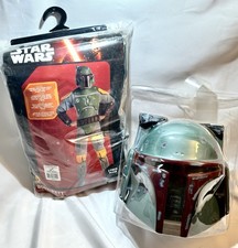Disney Star Wars Boba Fett Deluxe Costume w/Mask Adult /one Size Fits All