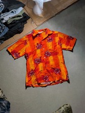 VTG 60s Tropicana Hawaiian Shirt Short Sleeve Button Down Single Pocket Size M