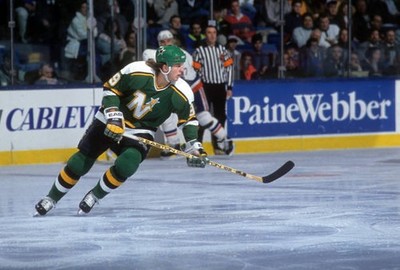 Old Large Nhl Hockey Photo Minnesota North Stars Mike Modano 1991 2