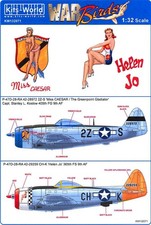 Kits World Decals 1/32 REPUBLIC P-47D THUNDERBOLT Miss Caesar  Helen Jo