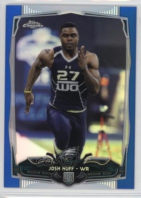 2014 Topps Chrome Blue Refractor 109/199 Josh Huff #121 Rookie RC 0f8