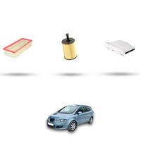 Hoffcar Wartungsset - 3 Filter Kompatibel Mit Seat Toledo III (5P2) 2.0 TDI 1