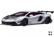 1/18 Diecast Liberty Walk LB WORKS Lamborghini Aventador Limited Matte Silver