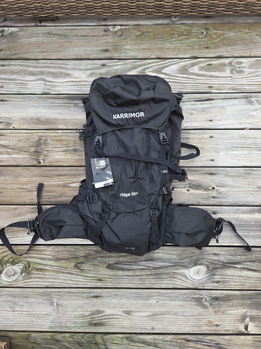 登山用品 karrimor ridge 30 type2 KARRIMOR Backpack Nylon Black ridge30+ Hiking Backpacking Rucksack