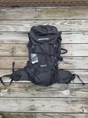 KARRIMOR Backpack Nylon Black ridge30+ Hiking Backpacking Rucksack Medium 