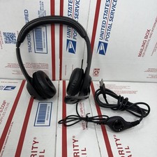 Logitech ClearChat Comfort USB Headset H390 Wired Black w/ Mic Boom