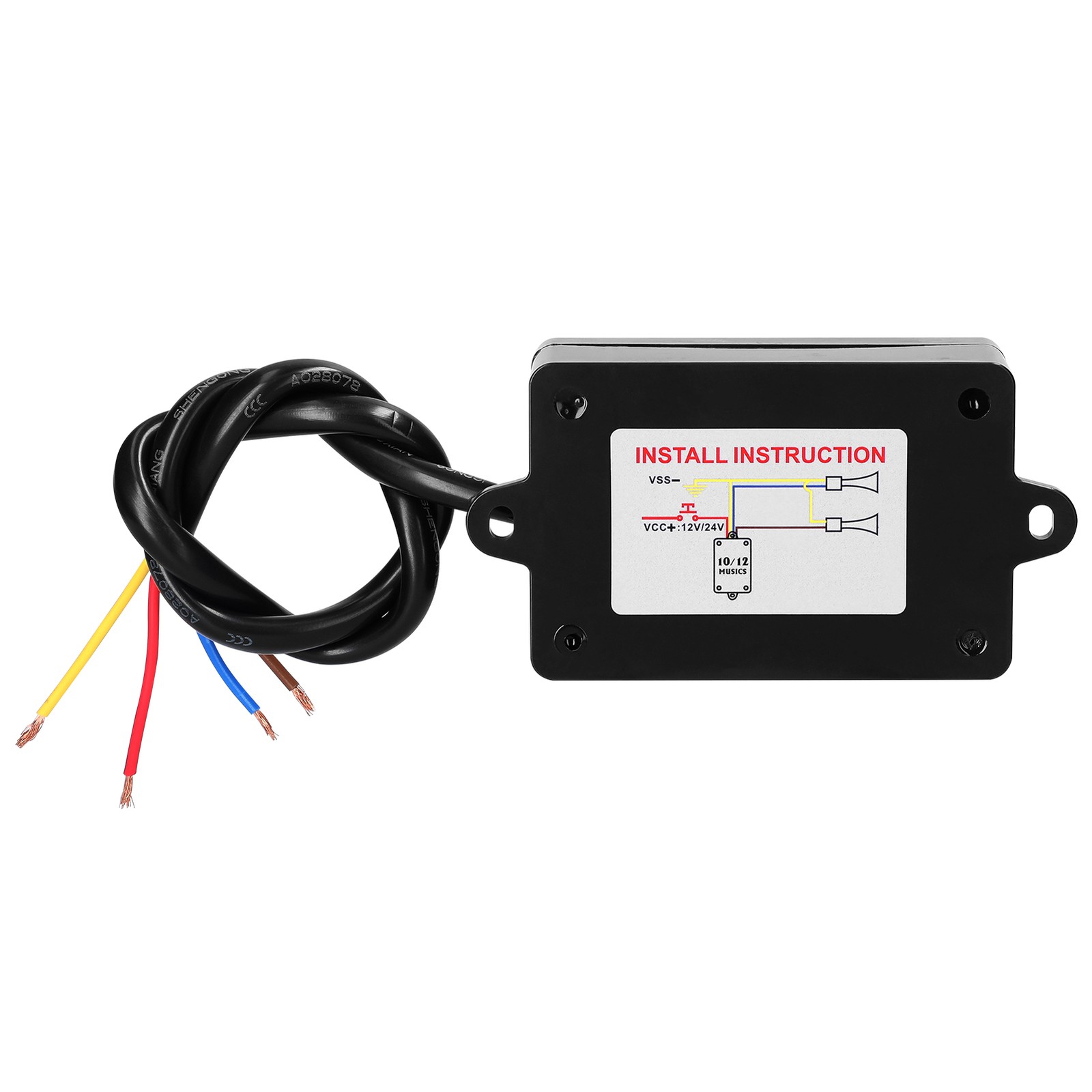 Car Horn Controller Electric Horn Speaker Sound Control Unit With 10 Sound Effec