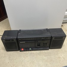 Vintage Magnavox D8270 AMFM Stereo Cassette Boombox Portable Detachable Speakers