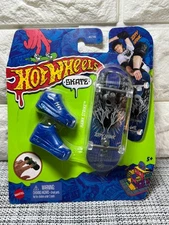 Hot Wheels TREASURE HUNT TH Skate Hawk Strike Tony Hawk Rare Fingerboard Blue *