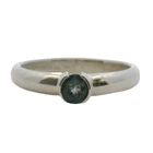 2004 Vintage Tiffany & CO 925 Sterling Silver Aquamarine Ring Size 6.75