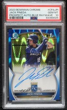 2023 Bowman Chrome Prospect Blue RayWave Refractor Jack Pineda PSA 10 Auto 10no
