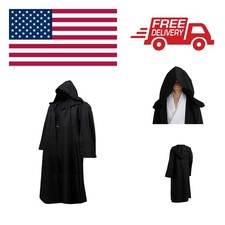 Men Hooded Robe Cloak Knight Fancy Cool Cosplay Costume