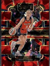 2024 Panini Select WNBA Prizms Red Ice Julie Vanloo #57 | Washington Mystics