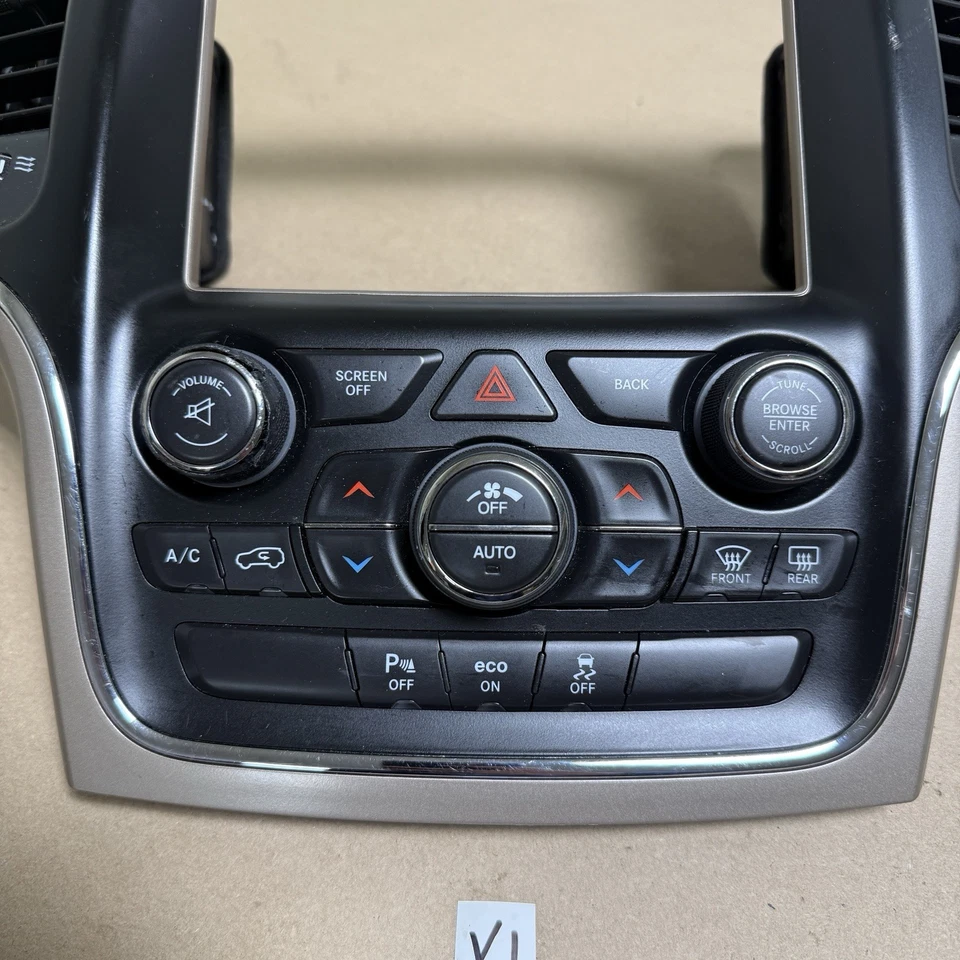 2014 - 2015 JEEP GRAND CHEROKEE Ac Heater Climate Control Bezel 05091840AF - Image 4 of 4