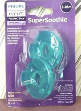 Philips Avent Super Soothie Pacifiers Ages 3 - 18 Months 2ct