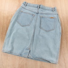 JEANJER by JORDACHE denim skirt sz 11 / 12 light wash jean 90s 00s vtg