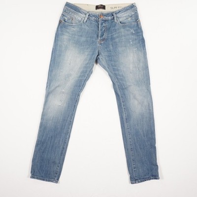 LTB ERNESTO Herren Jeans Hose Gr. 34/32 blau 5-Pocket tapered Mid Waist Slim Bau
