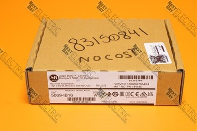 Allen Bradley, 5069-IB16, Compact Logix 5000 DC Input Module Card PLC