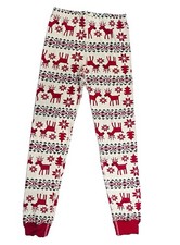 Hanna Andersson Unisex Kids Pajama Pants Size 10 Organic Cotton Fair Isle