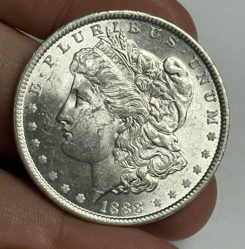 Mint State 1888-P Morgan Silver Dollar (original surfaces) U.S. $1 Coin MS