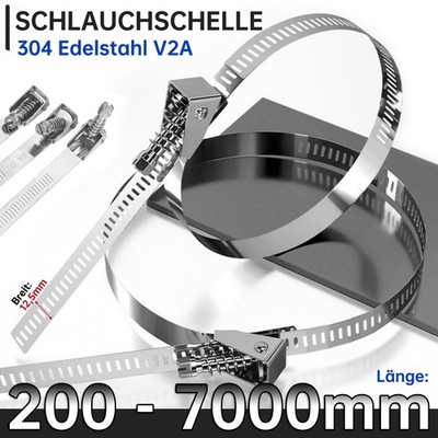 Schlauchschelle Rohrschelle Edelstahl V2A mit Schnellverschluss für Flexschlauch