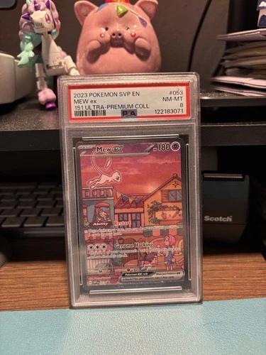 PSA 8 2023 POKEMON SVP EN-SV BLACK STAR PROMO #053 MEW EX 151 ULTRA-PREMIUM COLL