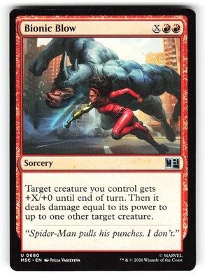 Bionic Blow #680 (NM) (Non-Foil) (U) (MSC) Magic MTG