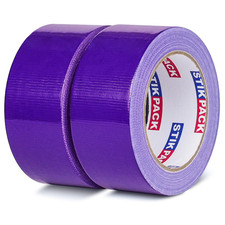Colored Duct Tape, 2 Rolls Heavy Duty Purple Duct Tape 9 Mil X 2 Inch X 25 Yards